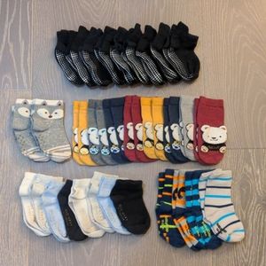 Toddler Socks Lot (31 Pairs) 12-36 Months